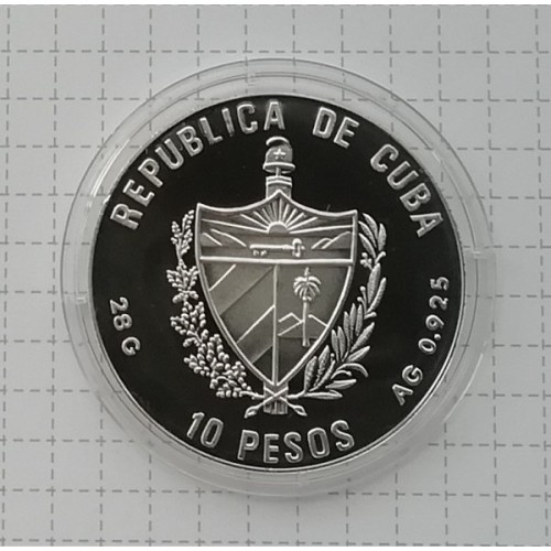 Kuba 10 peso Barcelona 1992 - skok wzwyż 1990