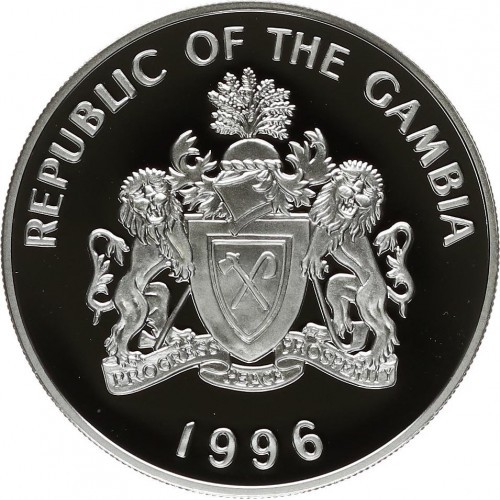 Gambia 20 dalasi Mistrzostwa Świata FIFA 1998 1996