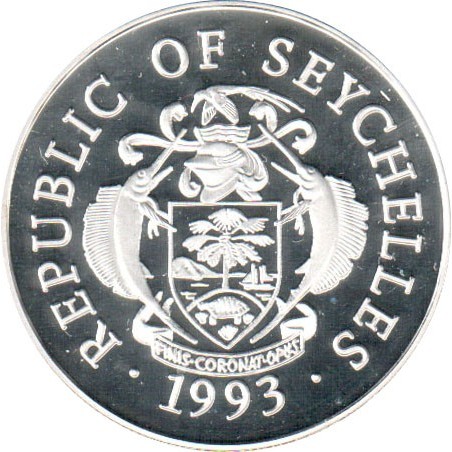 Seszele 25 rupii Mundial 1994, USA 1993