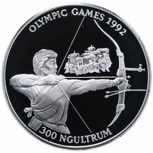 Bhutan 300 ngultrum Barcelona 1992 - łucznictwo 1992