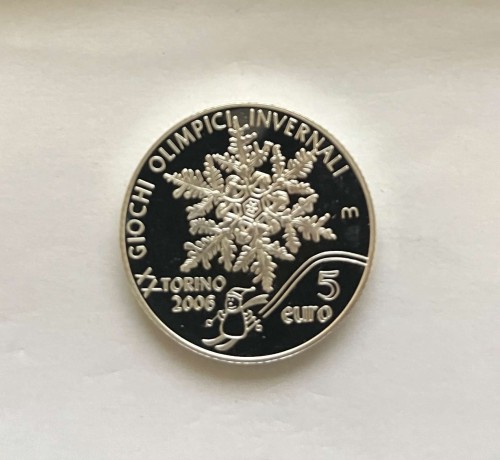 San Marino 5 euro XX Zimowe Igrzyska Olimpijskie, Turyn 2006 2005