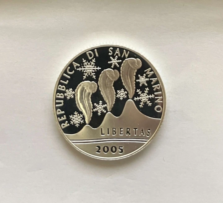 San Marino 5 euro XX Zimowe Igrzyska Olimpijskie, Turyn 2006 2005