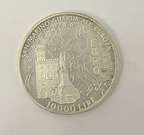 San Marino 10 000 lirów Euro 1996