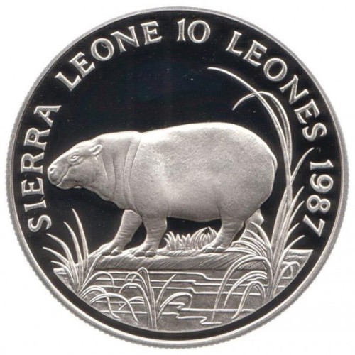 Sierra Leone 10 leone WWF 1987
