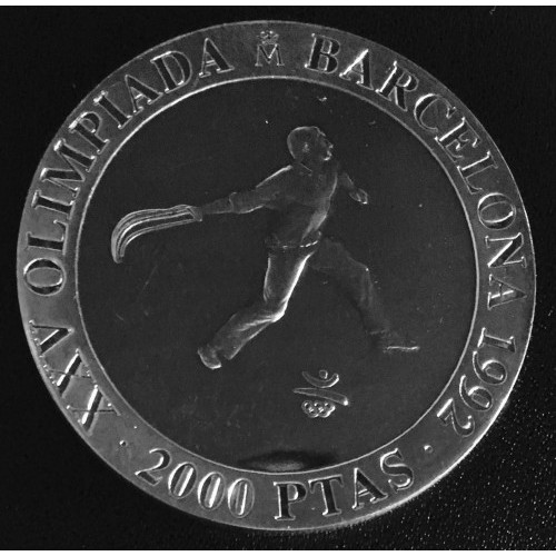 Hiszpania 2000 peset Barcelona 1992 - pelota 1990