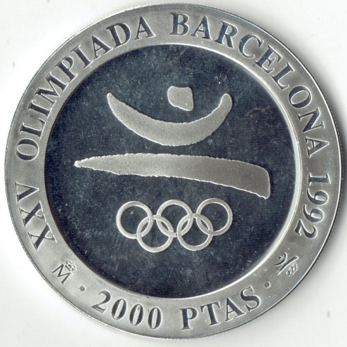 Hiszpania 2000 peset Barcelona 1992 - symbol 1990
