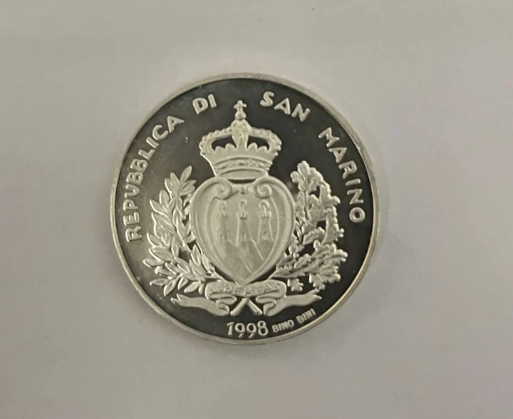 San Marino 5000 lirów Europa w nowym milenium 1998