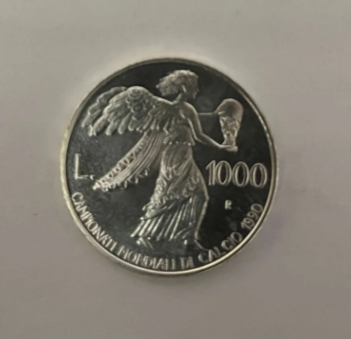 San Marino 1000 lirów Mundial 1990 1990