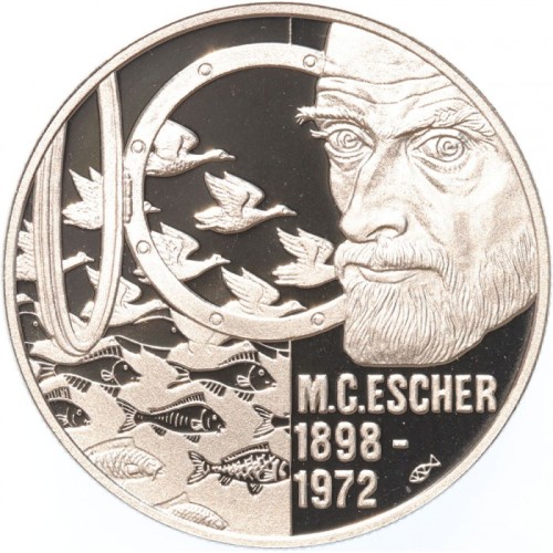 Holandia 20 euro M.C.Escher 1998