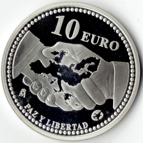 Hiszpania 10 euro 60 rocznica - Pokój i wolność w Europie 2005