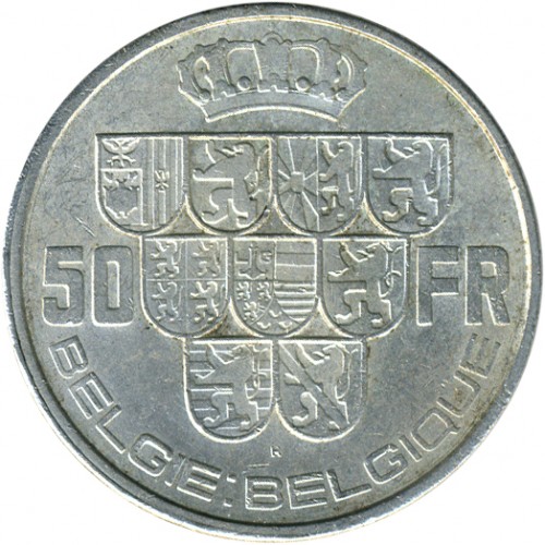 Belgia 50 franków Legenda - 'BELGIE:BELGIQUE' 1940