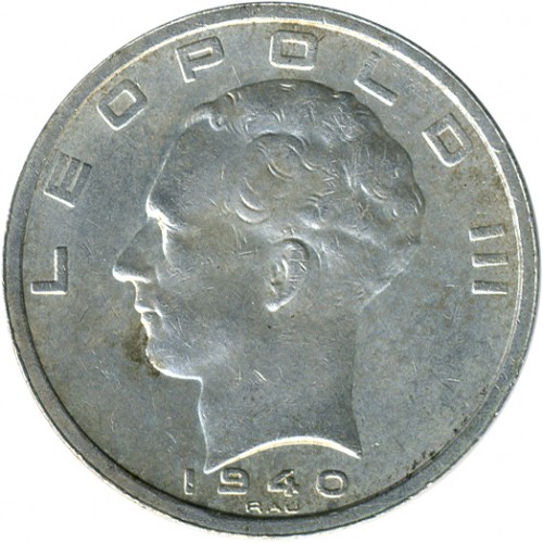 Belgia 50 franków Legenda - 'BELGIE:BELGIQUE' 1940