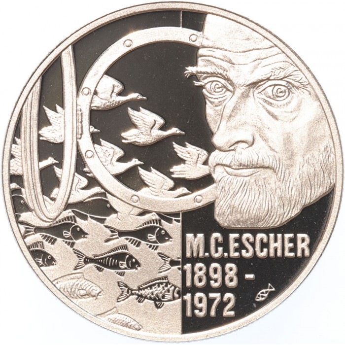 Holandia 20 euro M.C.Escher 1998