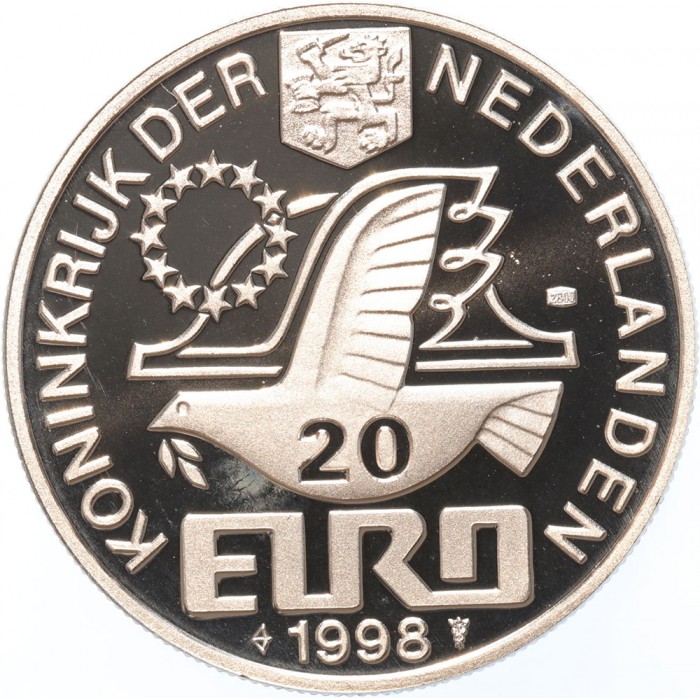 Holandia 20 euro M.C.Escher 1998