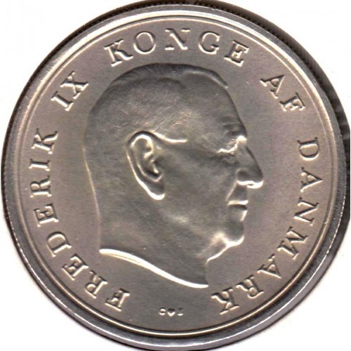 Dania 10 koron Ślub księżniczki Małgorzaty 20.4g Ag.800 1967