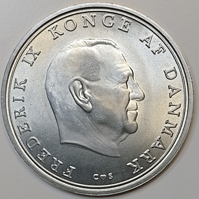 Dania 10 koron Ślub księżniczki Benedykty 20.4g Ag.800 1968