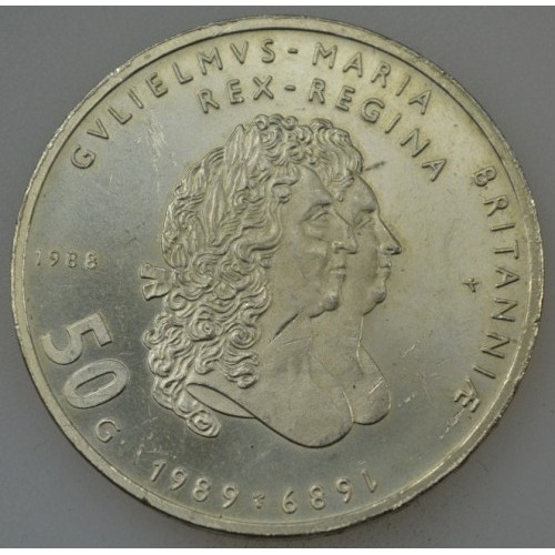 Holandia 50 guldenów 300 rocznica - Panowanie 25g Ag.925 1988