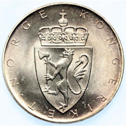 Norwegia 10 koron 150 rocznica Konstytucji 20g Ag.900 1964