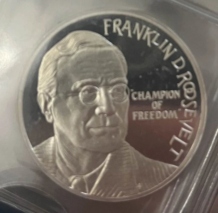 Holandia 25 ECU Franklin D. Roosevelt 25g Ag.925 1994