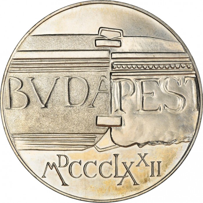 Węgry 100 forintów 100 rocznica 22g Ag.640 1972