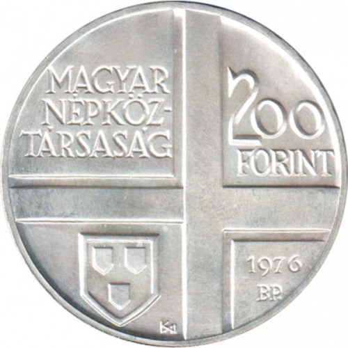 Węgry 200 forintów Mihaly Munkacsy 28g Ag.640 1976