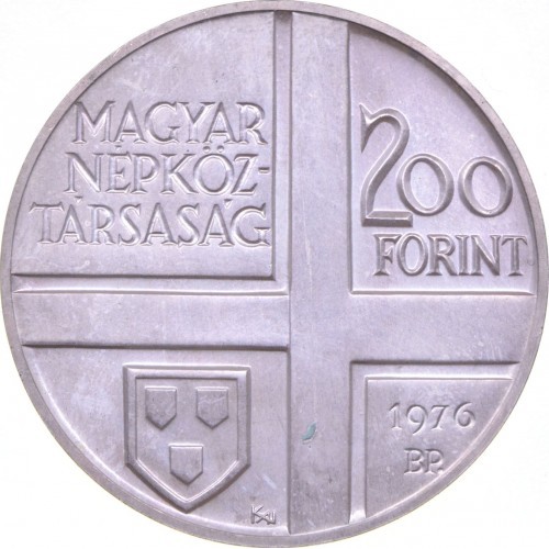 Węgry 200 forintów Gyula Derkovits 28g Ag.640 1976