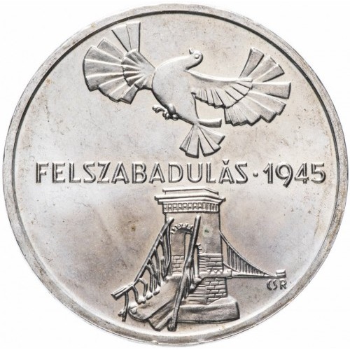 Węgry 200 forintów 30 rocznica wyzwolenia 28g Ag.640 1975