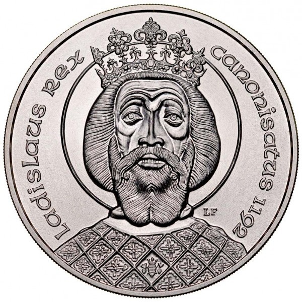 Węgry 500 forintów Władysław I Węgierski 28g Ag.900 1992