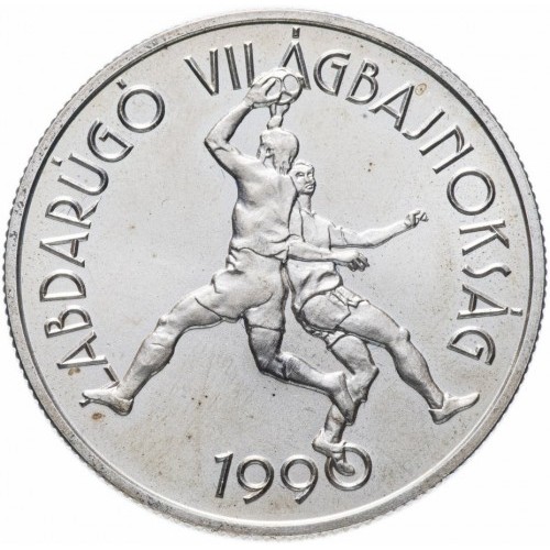 Węgry 500 forintów MŚ Włochy 1990 28g Ag.900 1989
