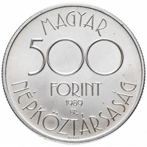 Węgry 500 forintów MŚ Włochy 1990 28g Ag.900 1989