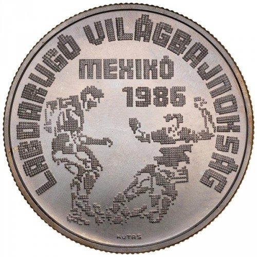 Węgry 500 forintów Mundial 1986 28g Ag.640 1986