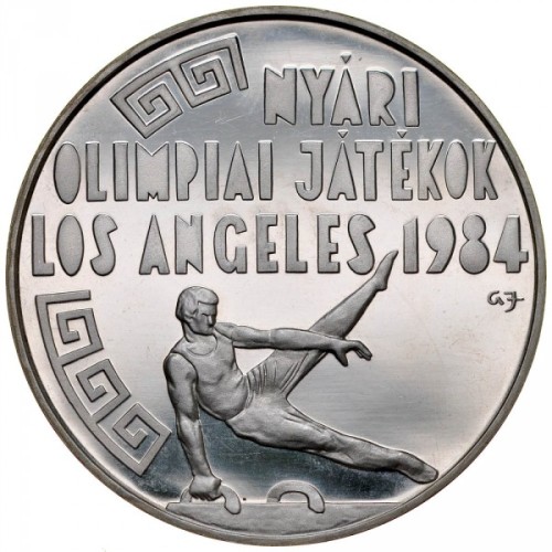 Węgry 500 forintów Los Angeles 1984 28g Ag.640 1984