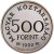 Węgry 500 forintów 650 rocznica śmierci Karola 28g Ag.900 1992