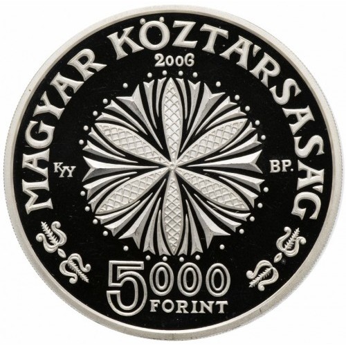 Węgry 5000 forintów rocznica urodzin Beli Bartoka 31.46g Ag.925 2006