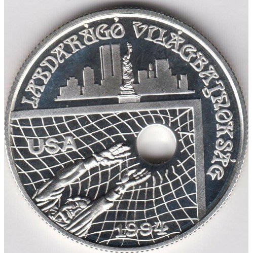 Węgry 1000 forintów Mundial 1994, USA 31.46g Ag.925 1993