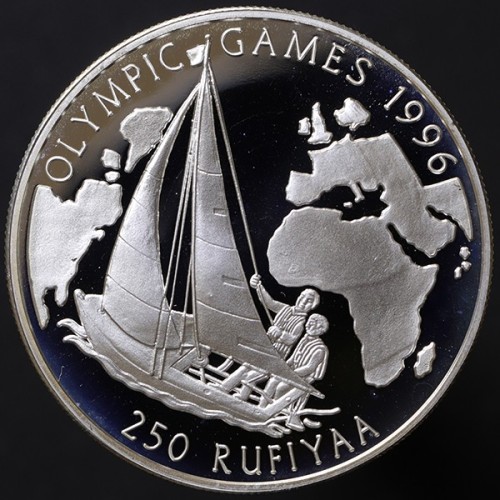 Malediwy 250 rupii Igrzyska Olimpijskie 31.47g Ag.925 1993