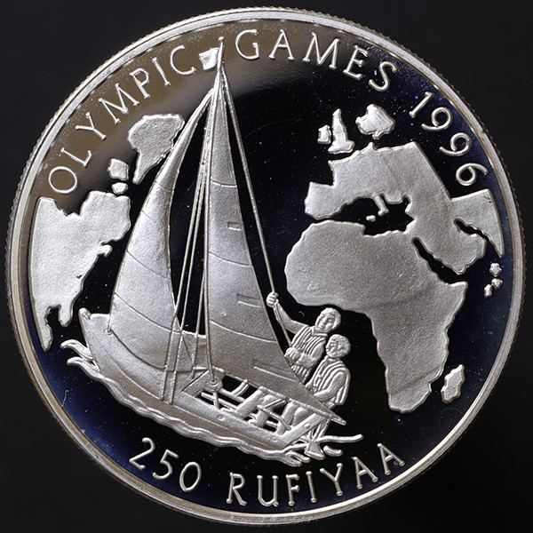 Malediwy 250 rupii Igrzyska Olimpijskie 31.47g Ag.925 1993