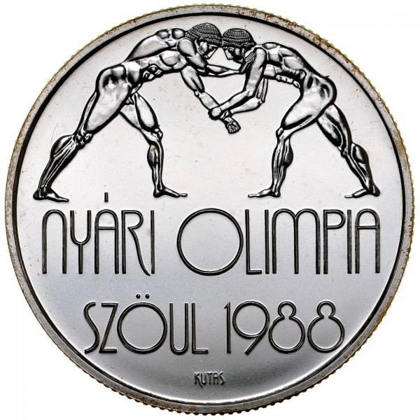 Węgry 500 forintów Seul 1988 28g Ag.900 1987