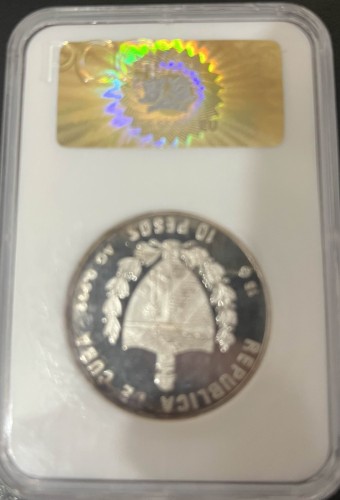 Kuba 10 peso Siedem cudów świata - Kolos Rodyjski 15g Ag.999 1997