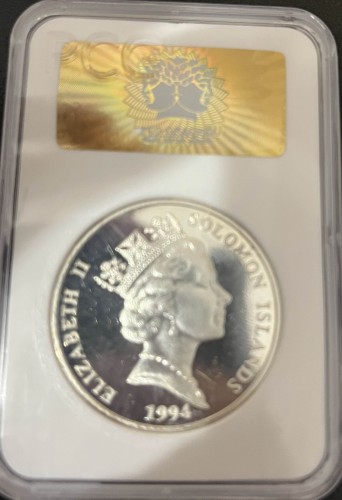 Wyspy Salomona 10 dolarów olimpiada 28.28g Ag.925 1994