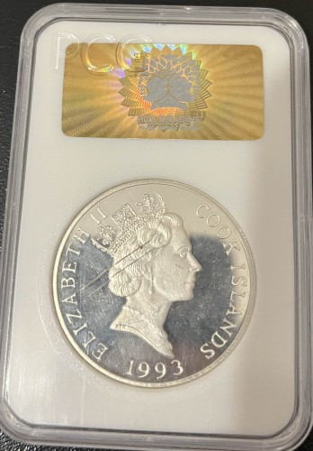 Wyspy Cooka 20 dolarów olimpiada 31.4g Ag.925 1993