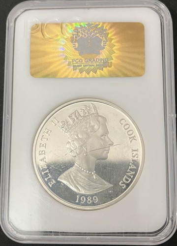 Wyspy Cooka 50 dolarów olimpiada 28.28g Ag.925 1989