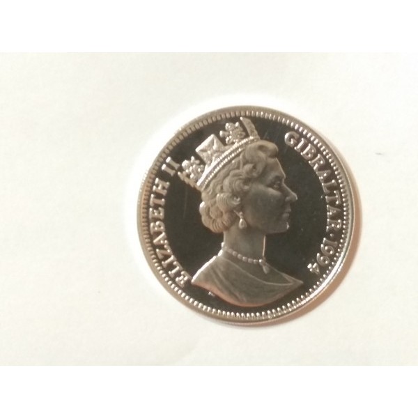 Gibraltar 14 ECU Międzynarodowa pomoc dla Europy 10g Ag.925 1994