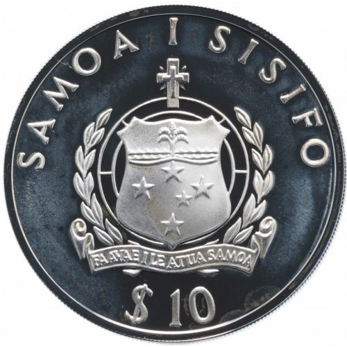 Samoa 10 tala Olympic 1992 31.81g Ag.925 1992