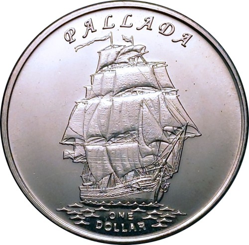Wyspy Gilberta 1 $ Żaglowiec Pallada 2014
