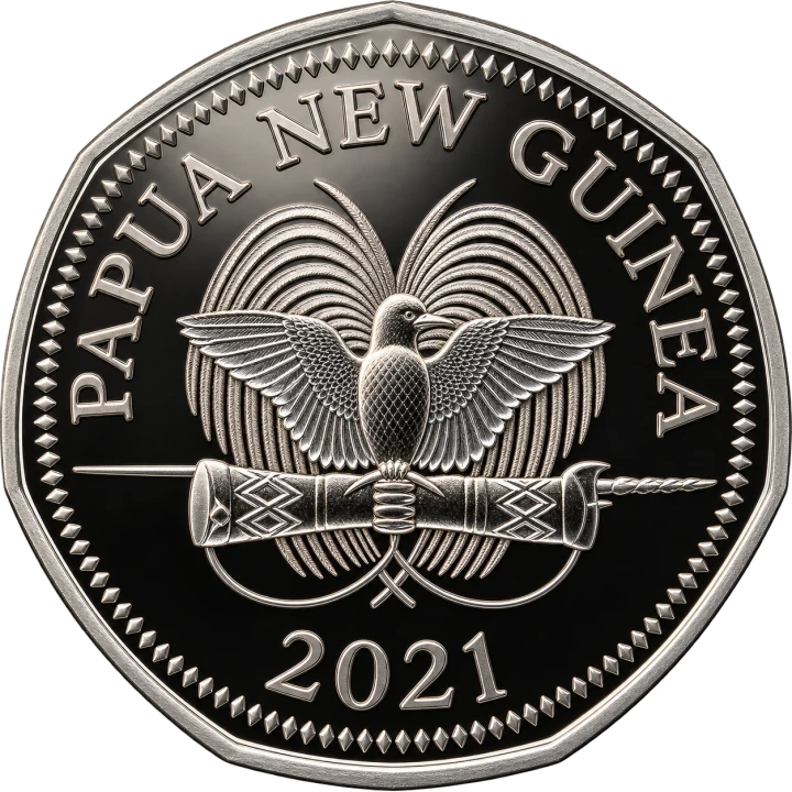 Papua Nowa Gwinea 50 toea Motyl 2021