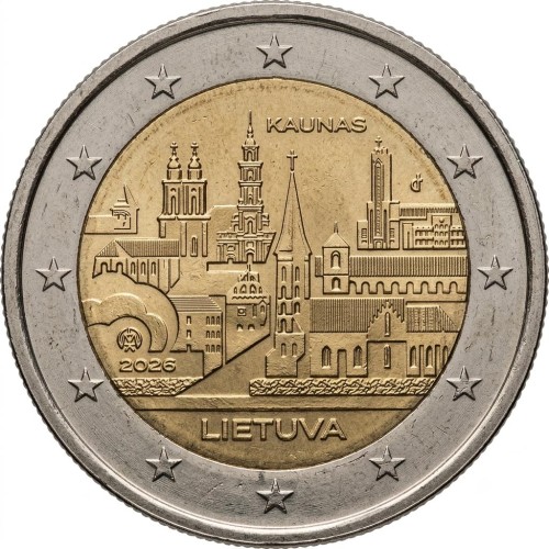 2 euro Litwa Kowno 2026