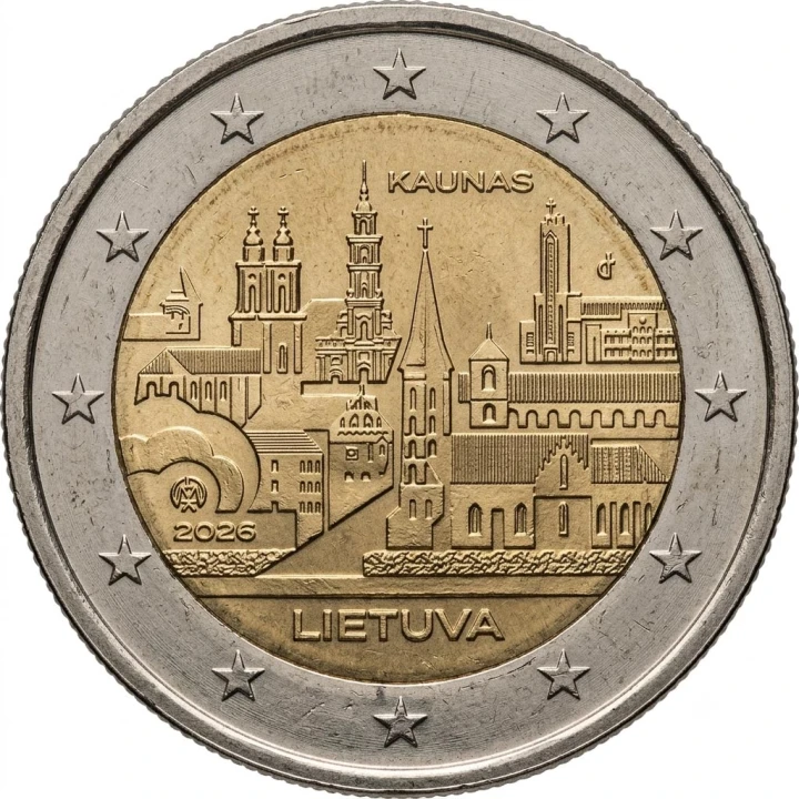 2 euro Litwa Kowno 2026
