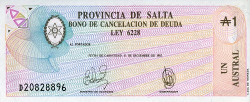 Argentyna 1 austral 1987 P-S2612e