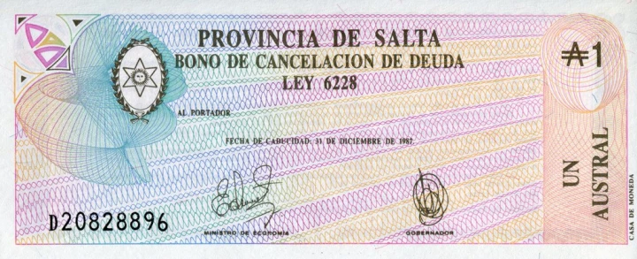 Argentyna 1 austral 1987 P-S2612e